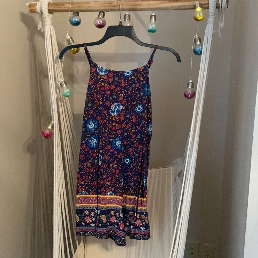 Juniors- Large tank romper shorts set.